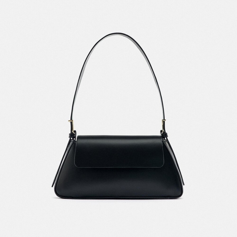 Zara Minimal Flap Shoulder Bag